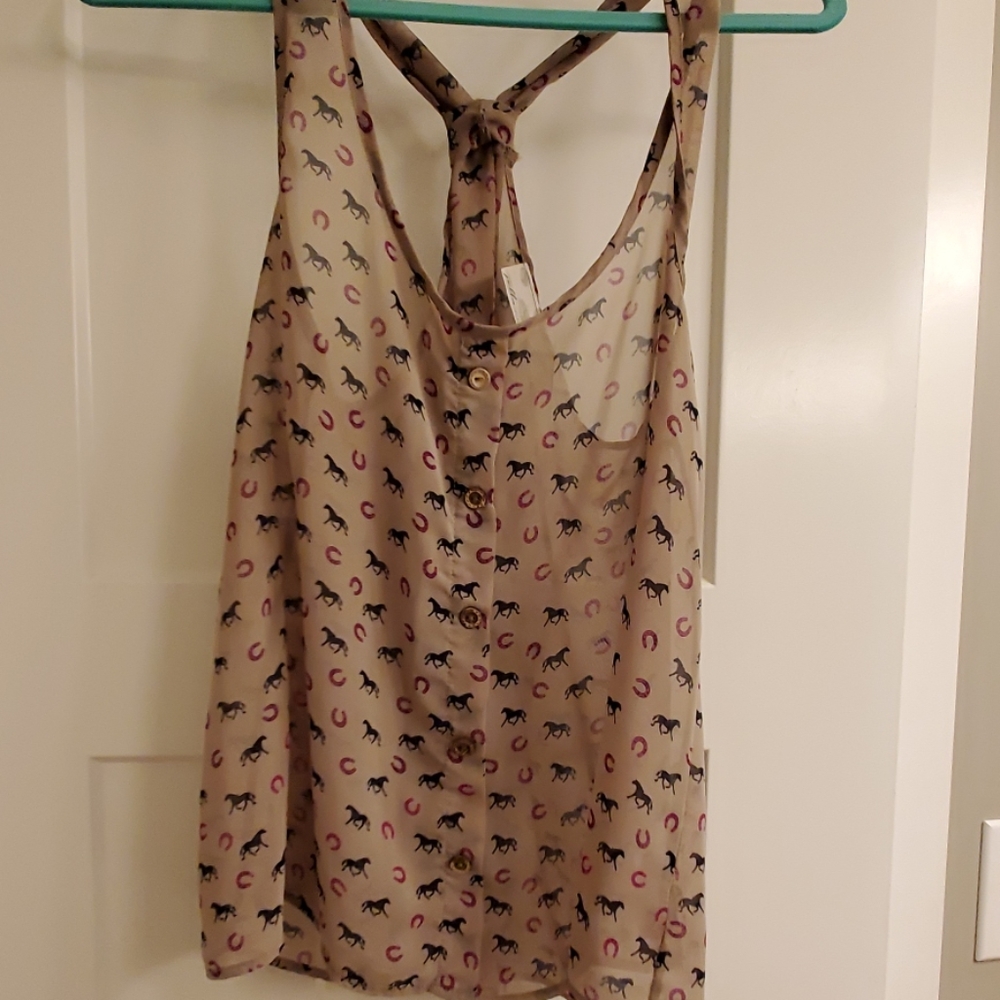 Horse Print Tank